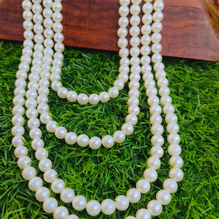 White Pearl Four Layer Necklace