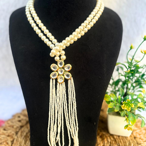 Pearl Kundan Statement Necklace