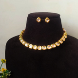 Square Shape Kundan Nacklace