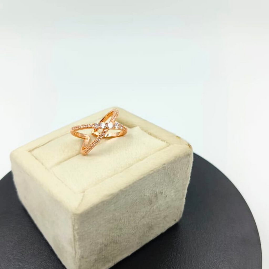 Anti Turnish Rose Gold Polish Ring Adjustable