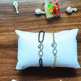 Stylish Evil Eye Rakhi Combo – Bracelet cum Hand Mangalsutra