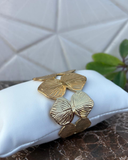 Cartier Finish Golden Petal Bracelet | Elegant Designer Jewellery by SaajbySavita