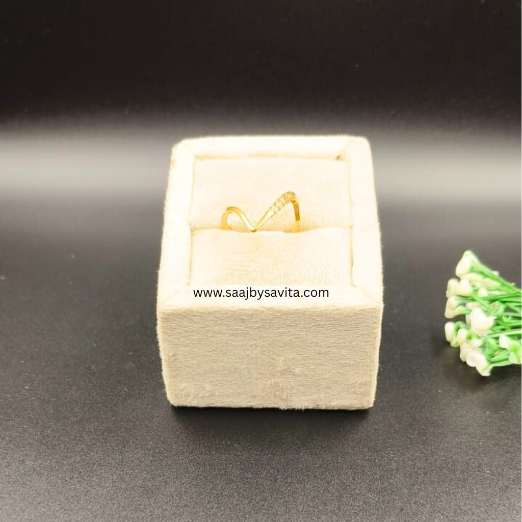 Unique Design American Diamond Ring For Gorgeous Women's