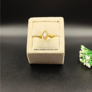 American Diamond Gold Plated Ring Greatest Look
