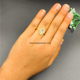 American Diamond Gold Plated Ring Greatest Look