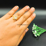 American Diamond Gold Plated Ring Greatest Look