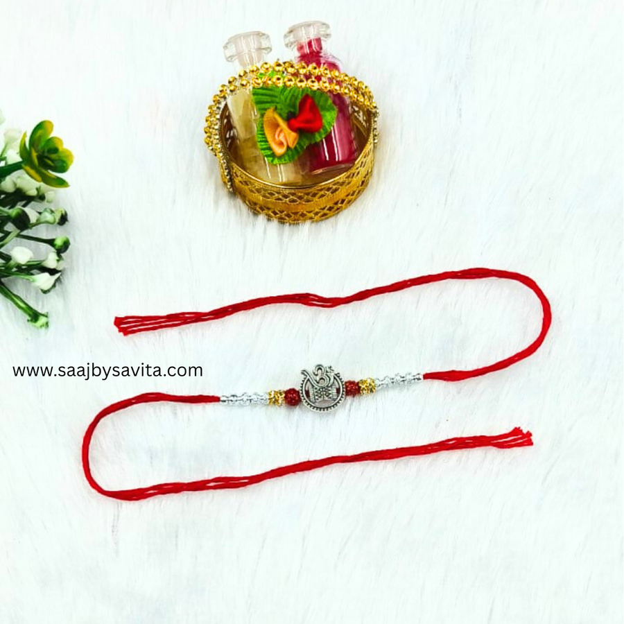 Sacred Om On Damru  Rakhi