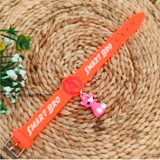 Orange With Cartoon Smart Bro Kids Rakhi