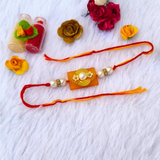 Rakhi For Your Brother Orange Color