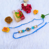 Evil Eye with Ad Stone Work Rakhi