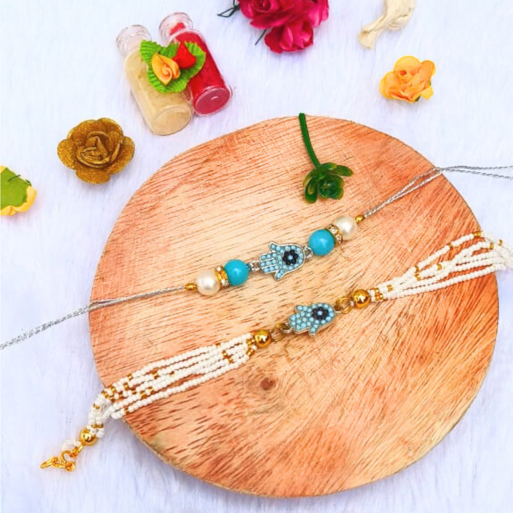 Evil Eye Rakhi Combo For Your Bhaiya & Bhabhi