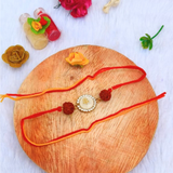 Rudraksha With Beatiful charm Rakhi