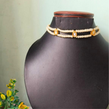 stunning multi-layered pearl Choker necklace ek perfect fusion hai tradition aur trend