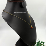 Anti Tarnish Chain With Cute Cherry Pendant With Adjustable chain