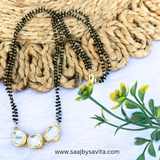 3-Round Kundan Mangalsutra