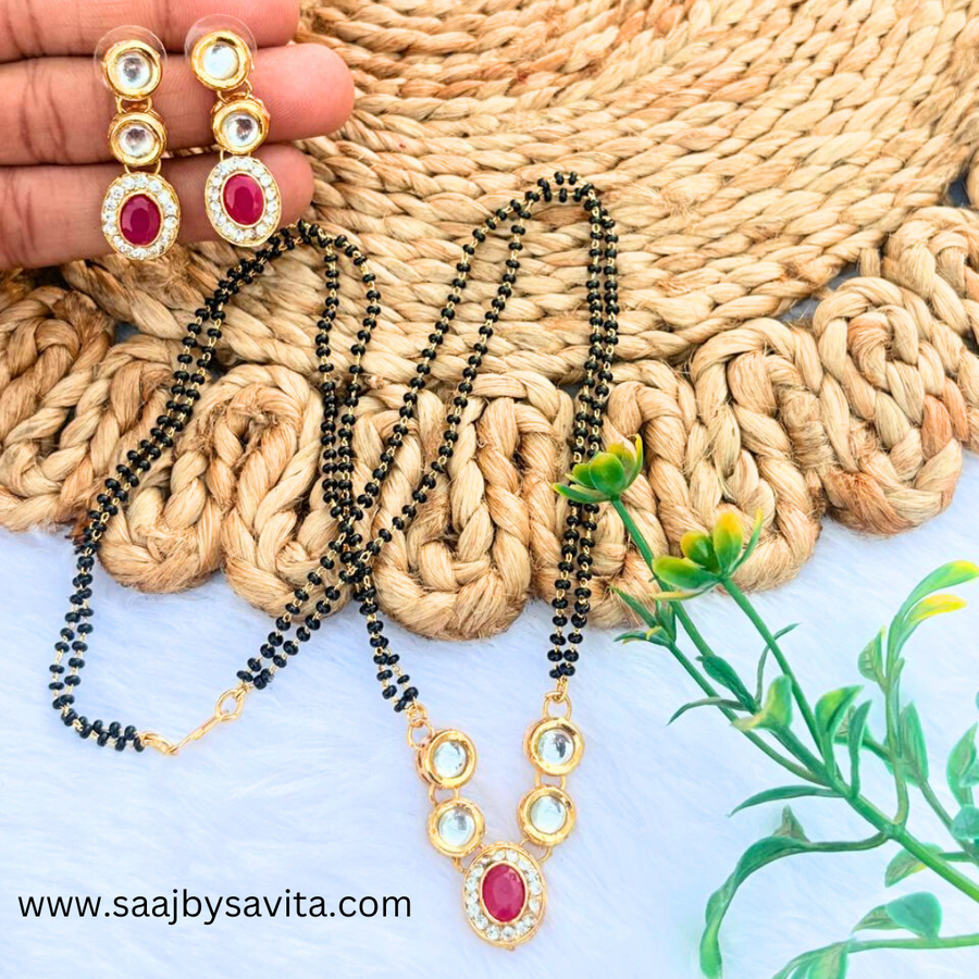 Ruby Ad Kundan Magalsutra