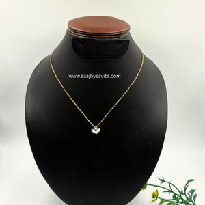 Anti Tarnish Chain Adjustable With Little Heart Pendant