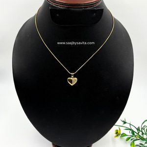 Little Heart Pendant Anti Tarnish Chain