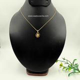 Anti Tarnish Chain With Unique Design Pendant