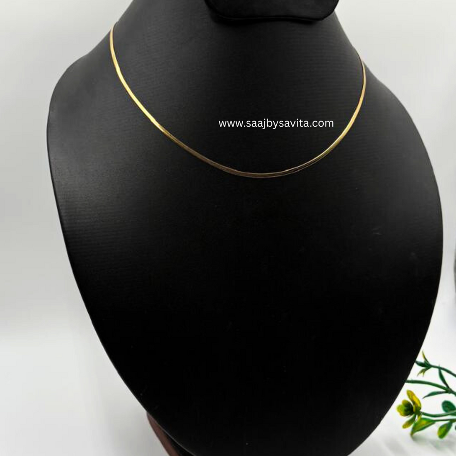 Gold Plated Stainless Steel Anti Tarnish Snake Chain